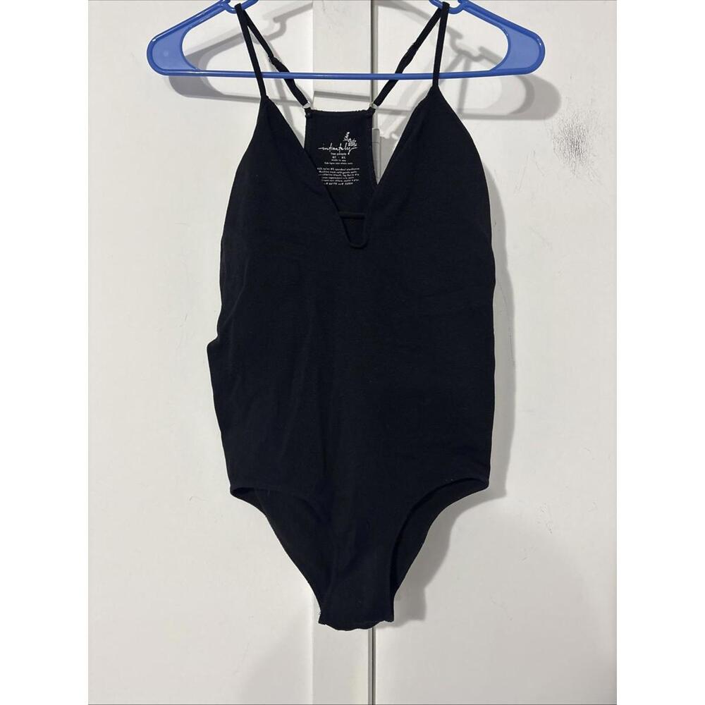 FREE PEOPLE MOVEMENT DANCE‎ ALL DAY BODY SUIT Black NWOT M/L
